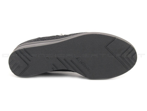 Melluso walk scarpe stringate con zip donna nero